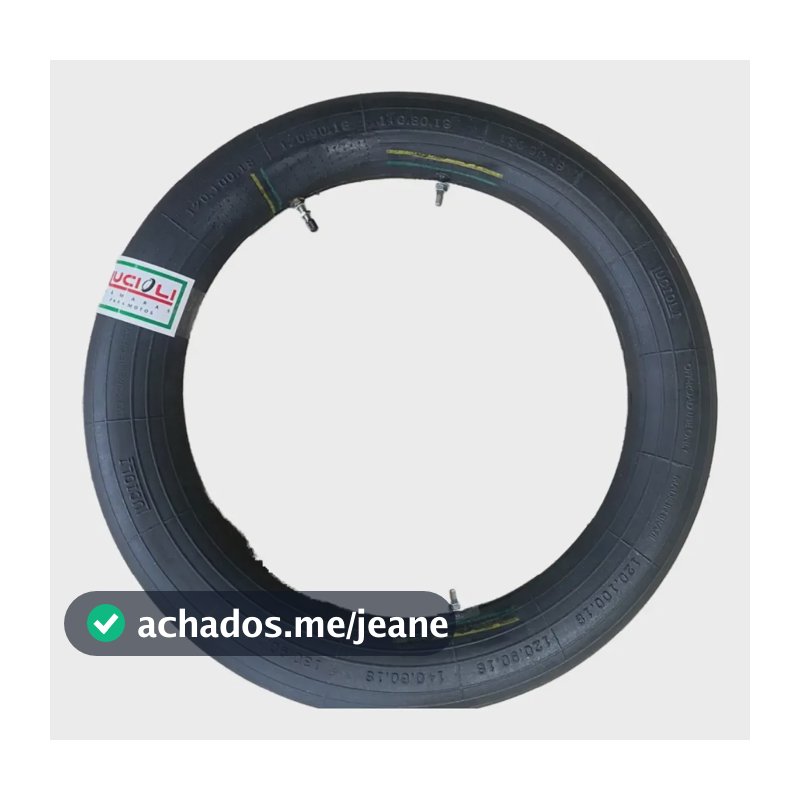 Câmaras De Ar Lucioli 120/100-18 8mm 2 Travas Fixas Off Road Schrader Preto
