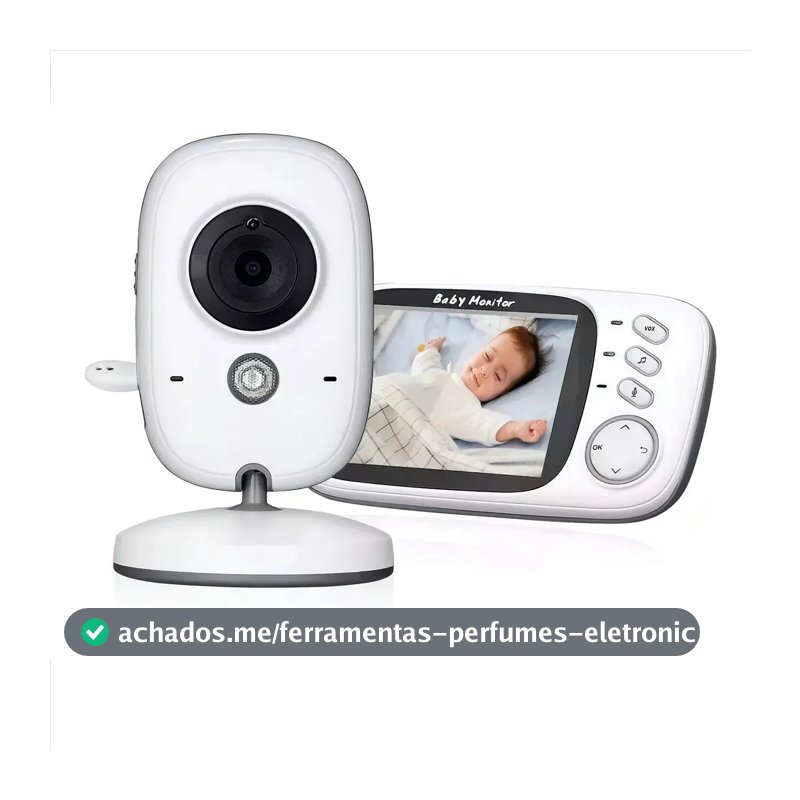 Baba Eletrônica Baby Monitor Vb603 Visão Noturna Dual Audio Cor Branco Estary Shop