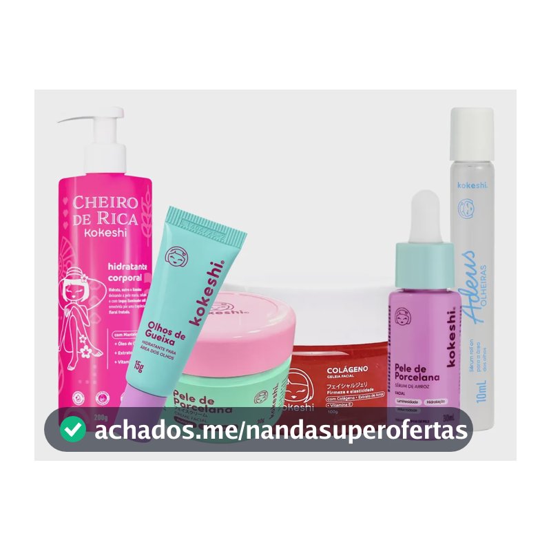 Kit Skincare Rejuvenescimento Completo Kokeshi
