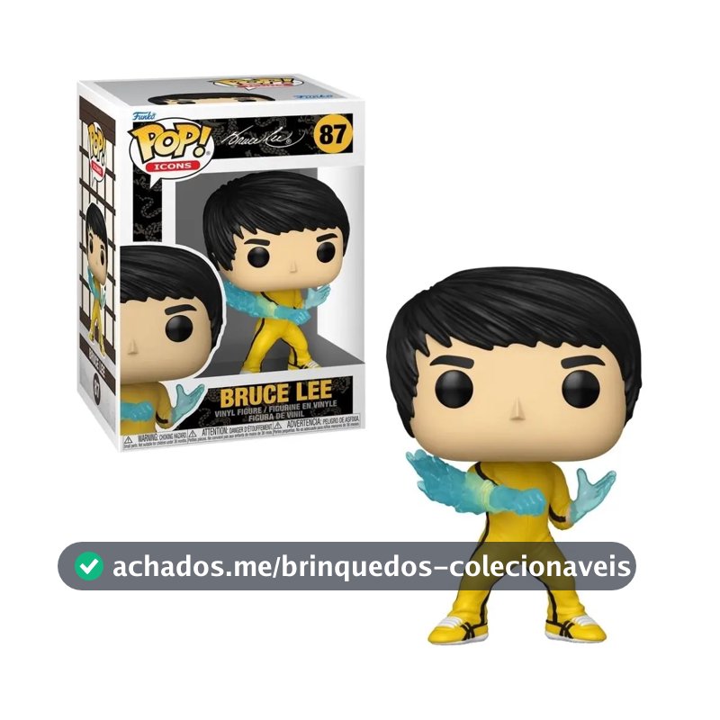 Boneco Funko Pop! Icons - Bruce Lee Be Water