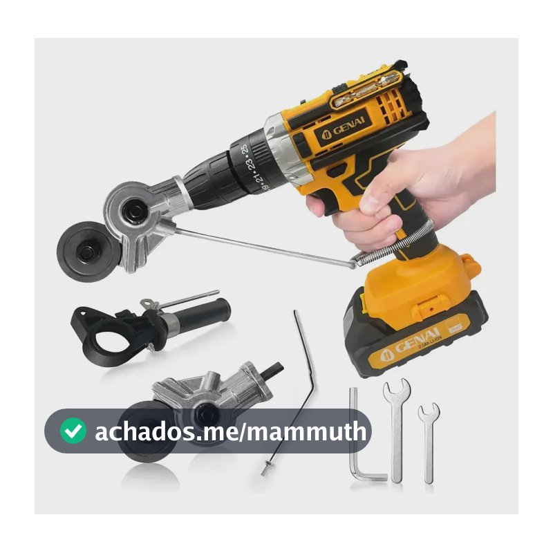 Kit de Acessórios para Parafusadeira com Adaptador para Cortar Chapa e Adaptador para Parafusadeira, Para Parafusadeira