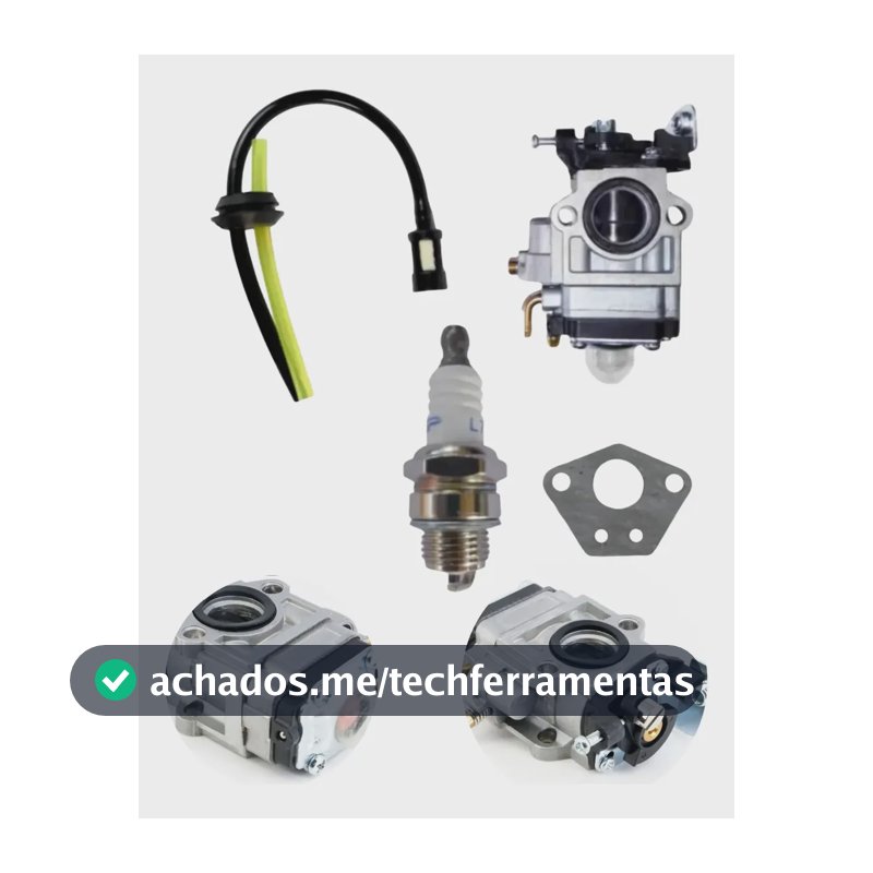 Carburador Roçadeira 43cc 52cc 63cc + Mangueira Junta Vela