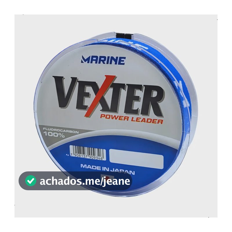 Linha Vexter Power Leader Fluorcarbono P/ Pesca 50m 0,28mm