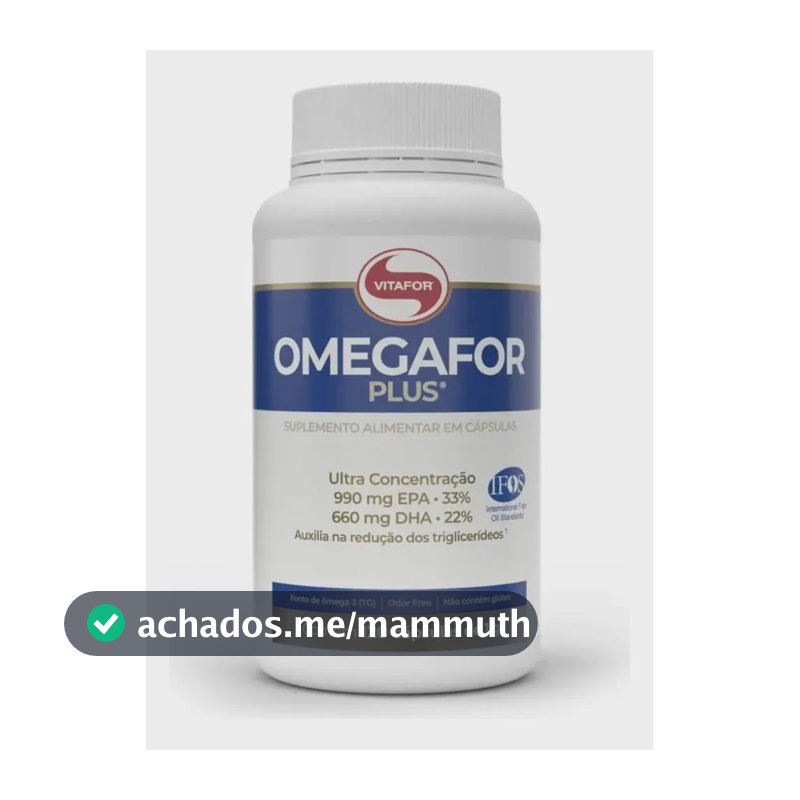 Omegafor Plus 120 Cápsulas Ômega 3 Vitafor