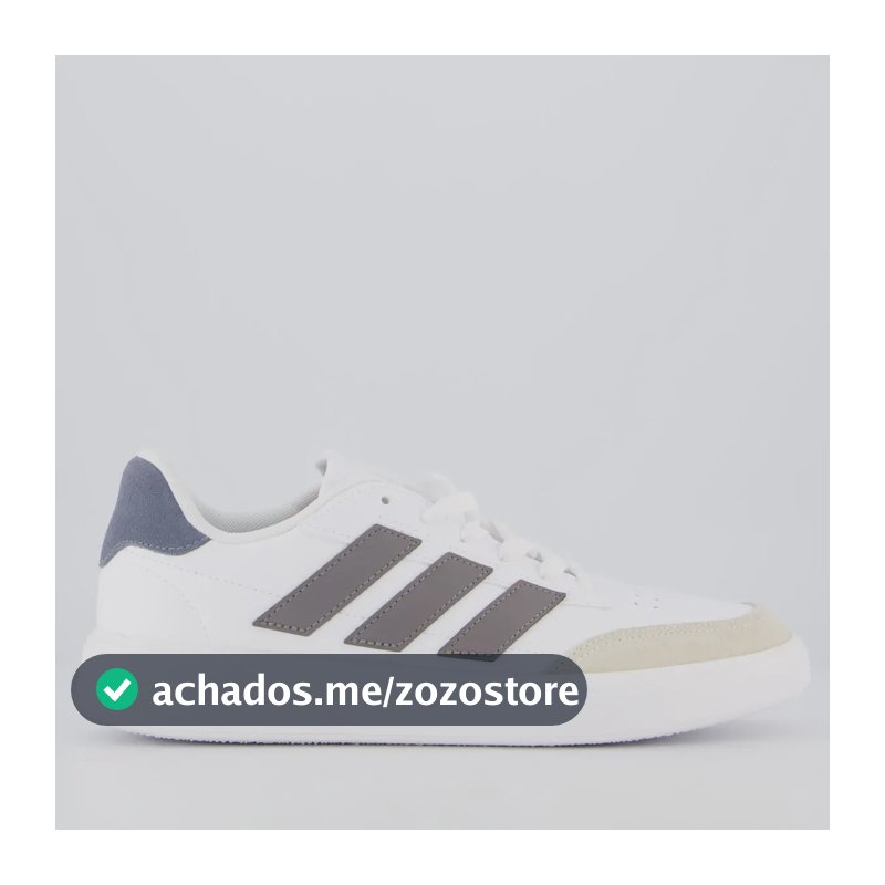 Tenis adidas Court Block Branco Branco - 42 Br