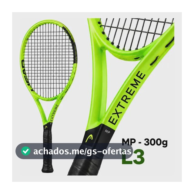 Raquete De Tenis Head Extreme Mp New 2026 - 300g - L3 Verde L3