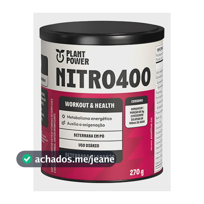 Nitrato Nitro400 Beterraba E Laranja  270g  -  Plant Power Beterraba E Laranja
