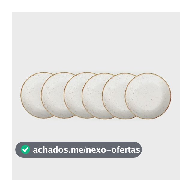 Conjunto De 6 Pratos Fundo Porcelana Rustico Tramontina 22cm