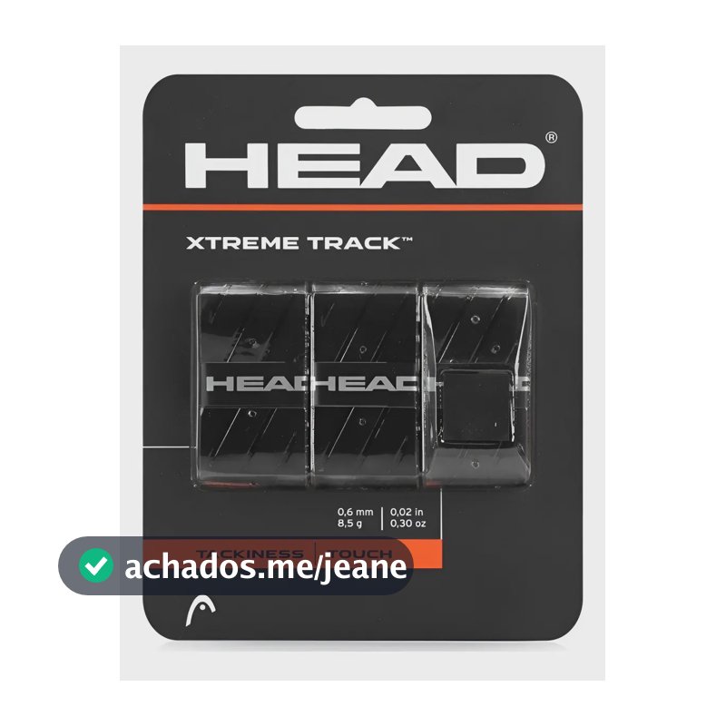 Overgrip Head Xtreme Track Tenis Beach Tennis Padel Cor Pret Preto