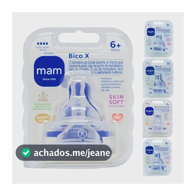 Bico Mamadeira Mam Todas Numerações - Embalagem Dupla