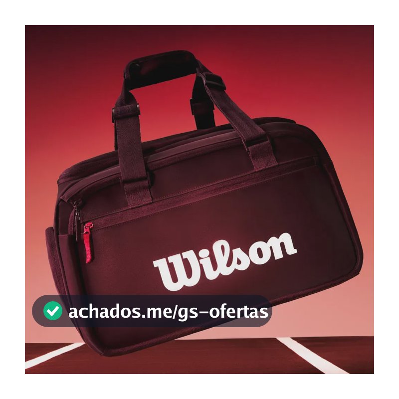 Bolsa Defyer Redline V1 Small Duffel Sapateira Até 1 Raquete Bordô / Vermelho