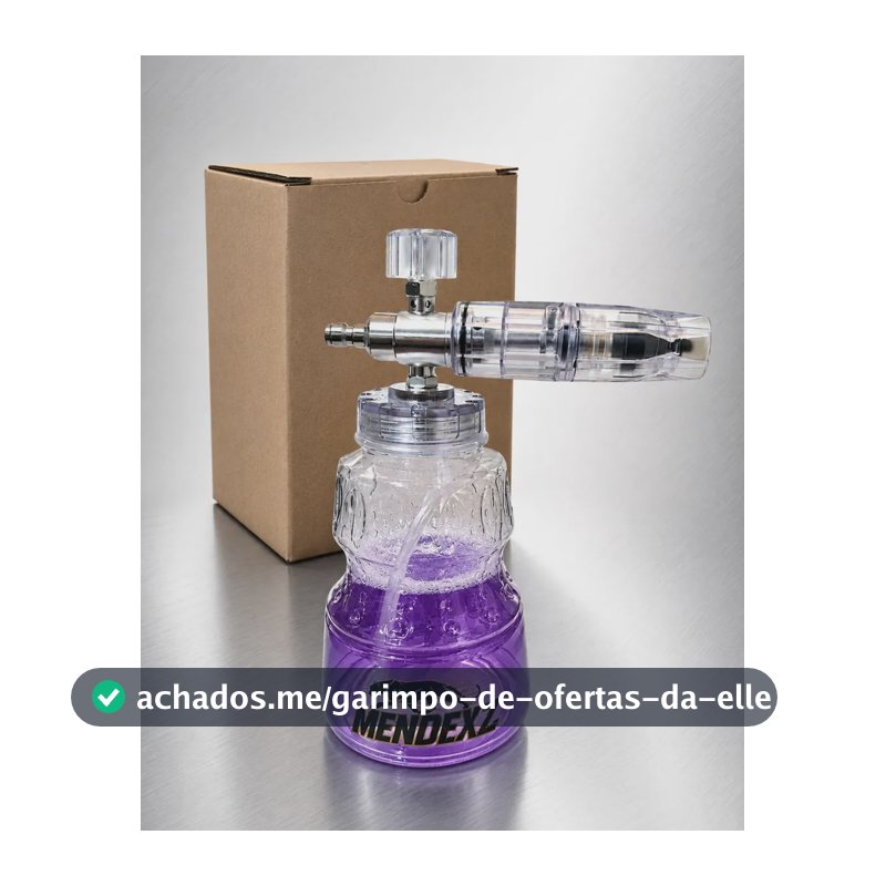 Canhão Espuma Snow Foam 360 Profissional 1 Litro Para Máquina Lavadora Alta Pressão Com Engate Rápido - 1600psi - Mendexz