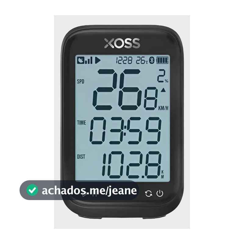 Velocímetro Xoss G3 Gps Sem Fio Bicicletas Estrada E Mtb. Preto