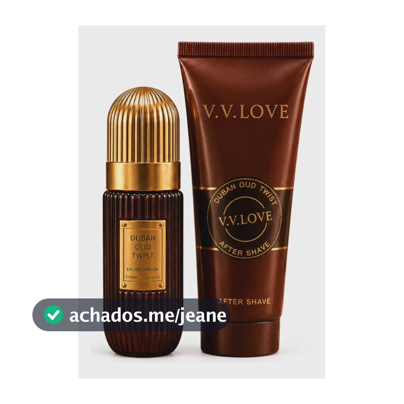 Kit Perfume Árabe Masculino Amadeirado + Pós Barba Corporal