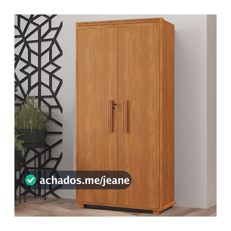 Armário para lavanderia Casas Gmg Zeus 2 Portas com Chave de 181.5cm x 96cm x 46.5cm nature