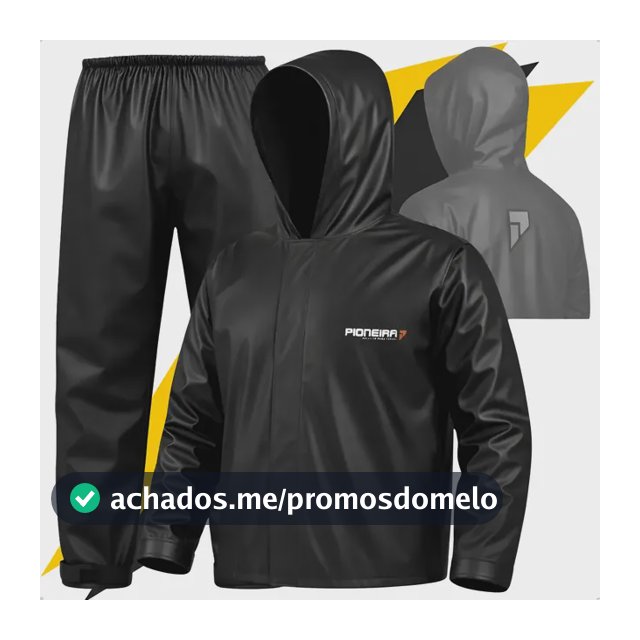 Capa De Chuva Roupa Conjunto Motoqueiro Pvc Emborrachada Reforçada Com Capuz Motoboy Ciclista Moto Impermeável Pioneira