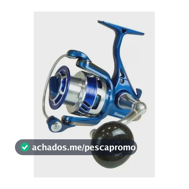 Molinete Sumax Spirit 8000 para Pesca, Azul, com Manivela Direita ou Esquerda