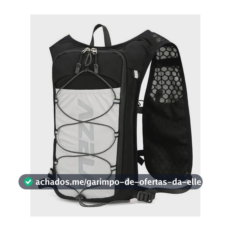Mochila Hidratação 5l Leve Trilha E Corrida Ciclismo Colete Cor Preto