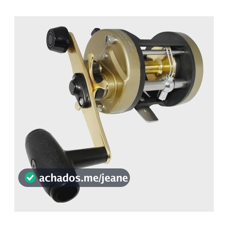 Carretilha Direita Marine Sports Magna 5000 Dourada Freio Centrífugo 10kg
