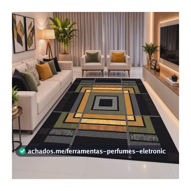 Tapete De Sala Quarto Moderno 1,50x2,00 Premiere Bahamas