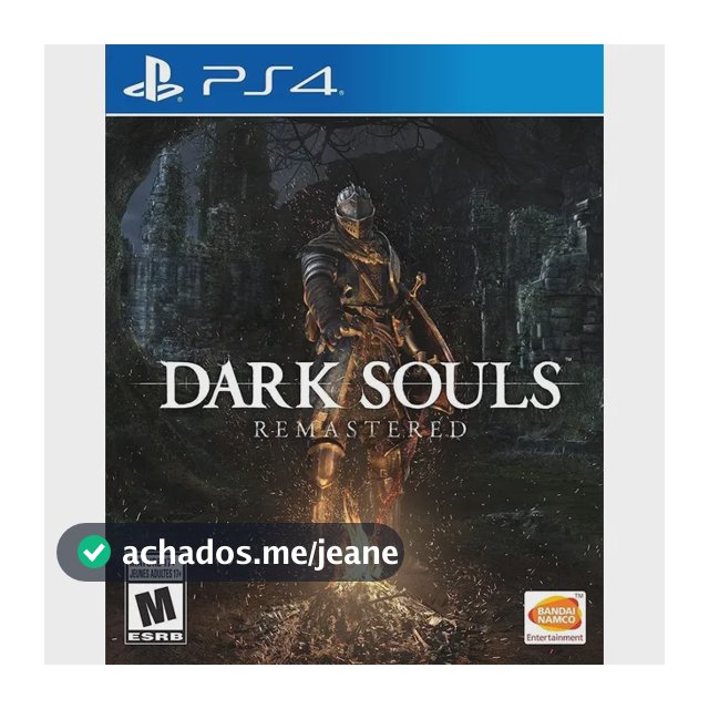 Jogo Dark Souls Remastered Ps4 Midia Fisica