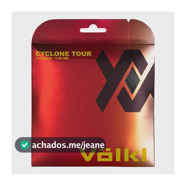 Cordas De Tênis Volkl Cyclone Tour 16g Antracito