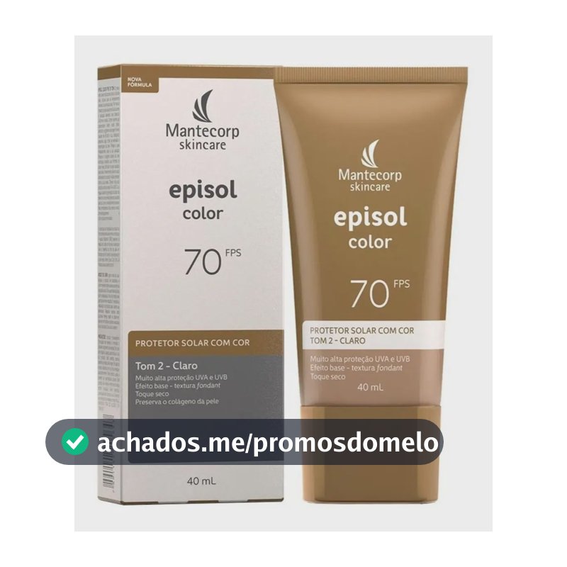 Mantecorp Protetor Solar Facial Episol Fps 70 Tom 2 Claro