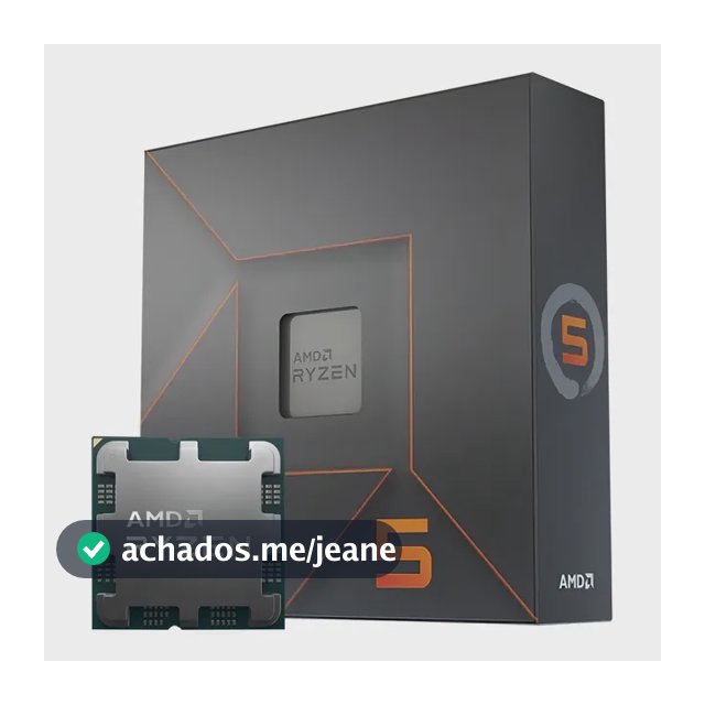 Processador AMD Ryzen 5 7600X, 4.7GHz (5.3GHz Max Turbo), AM5