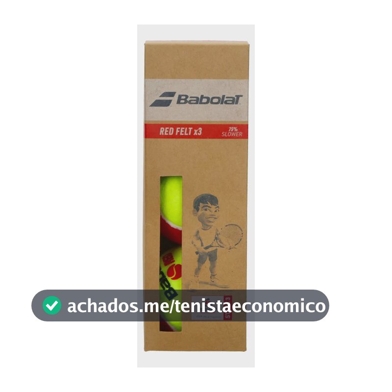 Bola De Tênis Babolat Red Felt Stage 3 (saco Com 3 Bolas) Vermelha