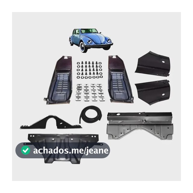 Kit Assoalho Fusca + Cangalha + Bandeja + Pécoluna + Chapeu
