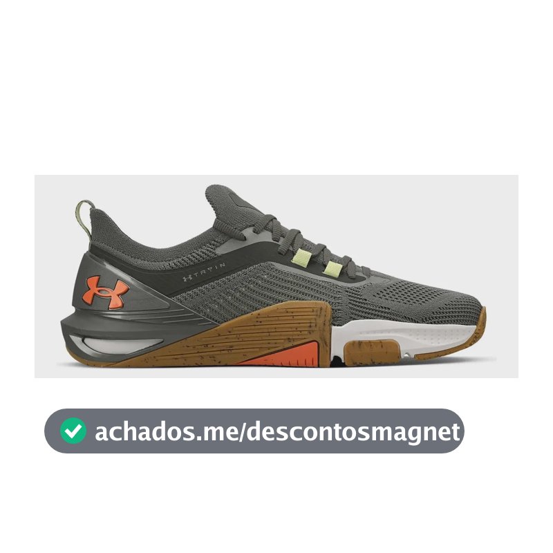 Tênis Academia Treino Unissex Tribase Cross 2se Under Armour Cinza Liso 41 Br