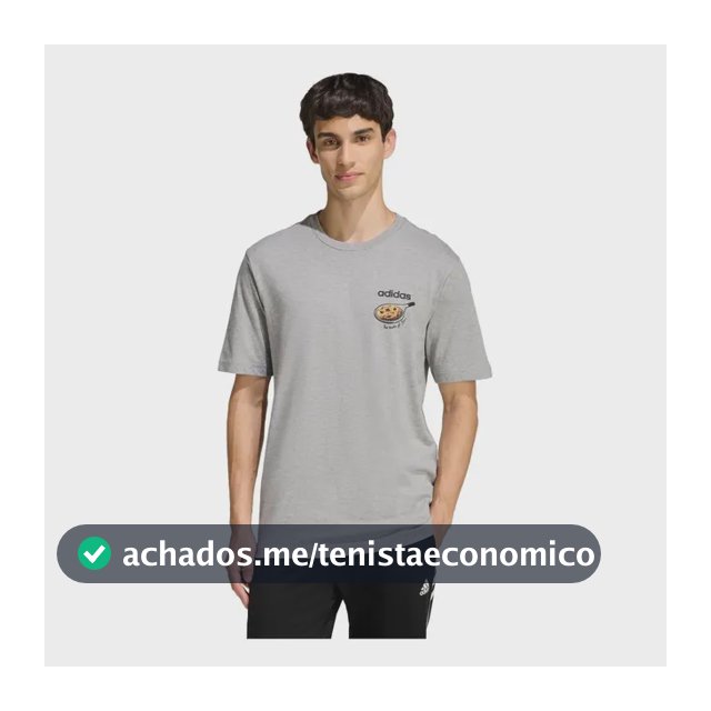 Camiseta Estampada Snack Cookie adidas Cinza M