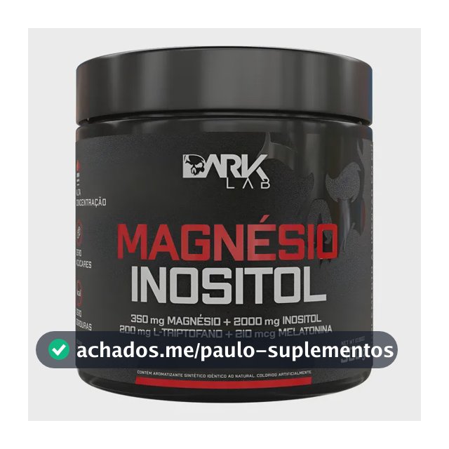 Magnésio E Inositol Taurina Melatonina 300g Dark Lab Maracujá - 50 Doses