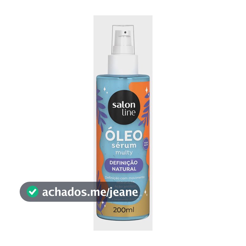 Óleo Sérum Definição Natural 200ml Salon Line Toque Macio
