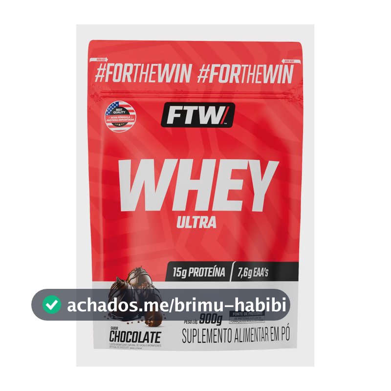 Whey protein FTW em pó sabor Chocolate x 900g