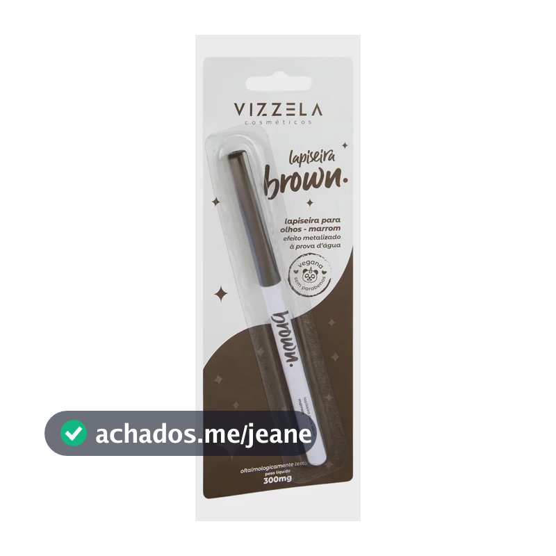 Lapiseira Para Olhos Brown Vizzela Marrom Metalizado