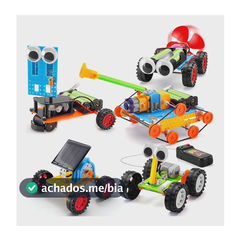 Camewin Blocos Construção Brinquedo 5 Kits De Robótica Stem 11 Kits De Ciência Eletrônica