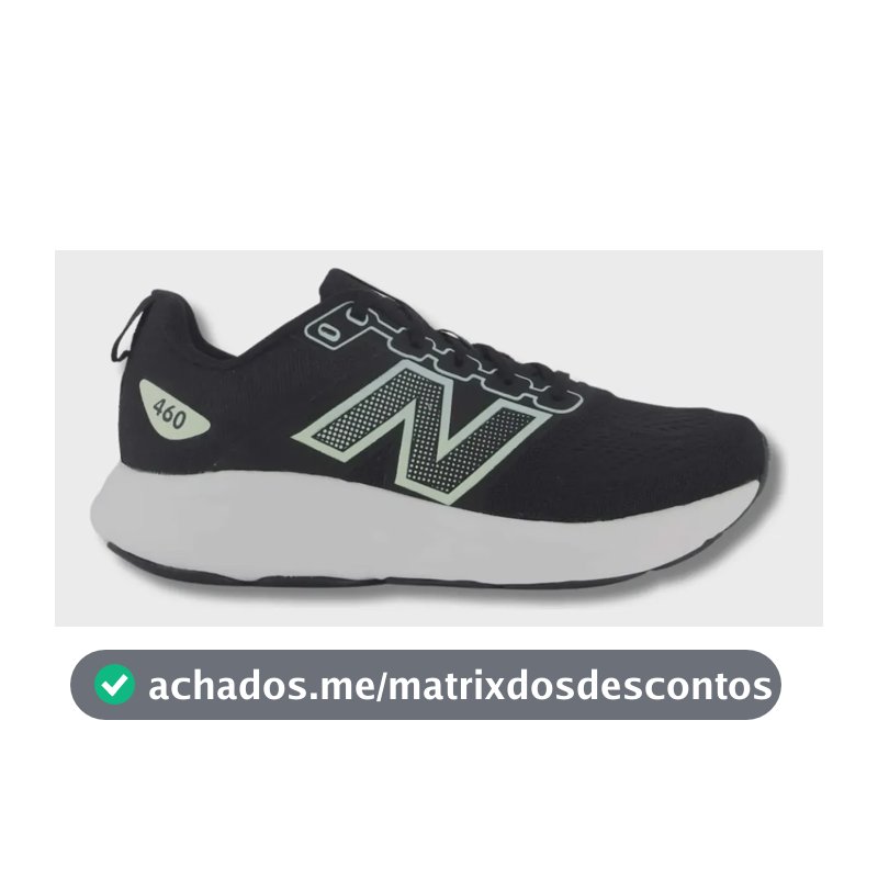 Tênis New Balance 460 V4 Feminino Corrida Esportivo Academia Preto/azul Claro 38,0 Br