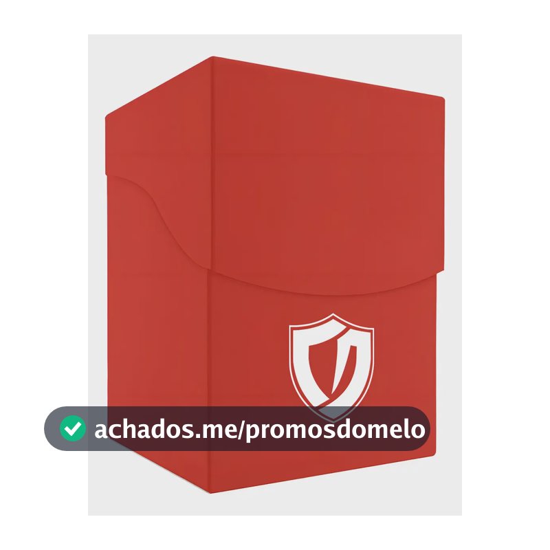Deck Box Central Commander 100+ Vermelho Ideal Para Magic Pokémon Yu-Gi-Oh