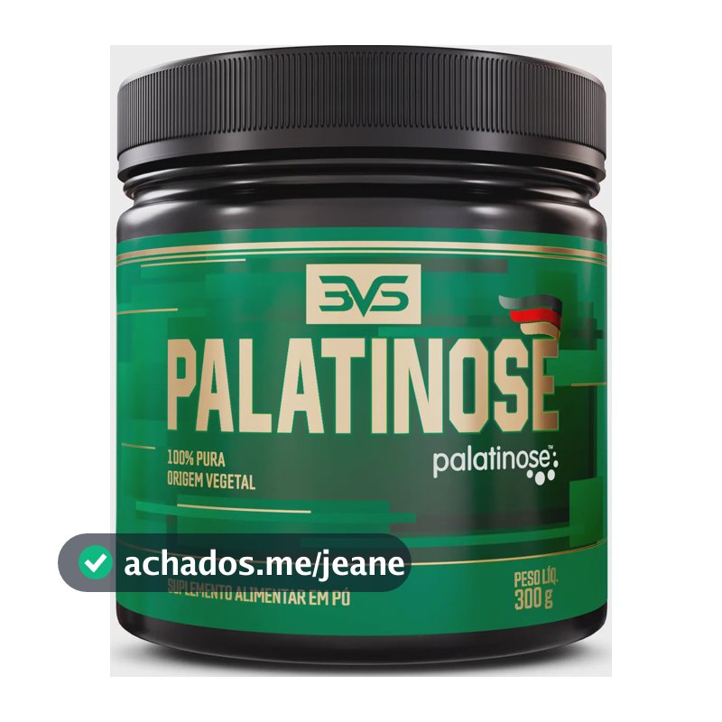 Palatinose 100% Pura - Fórmuila Avançada Com Baixo Índice Glicêmico E Insumos Importados - 300g