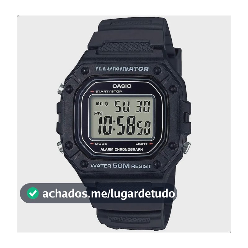 Relógio De Pulso Casio Youth W-218H-1AV