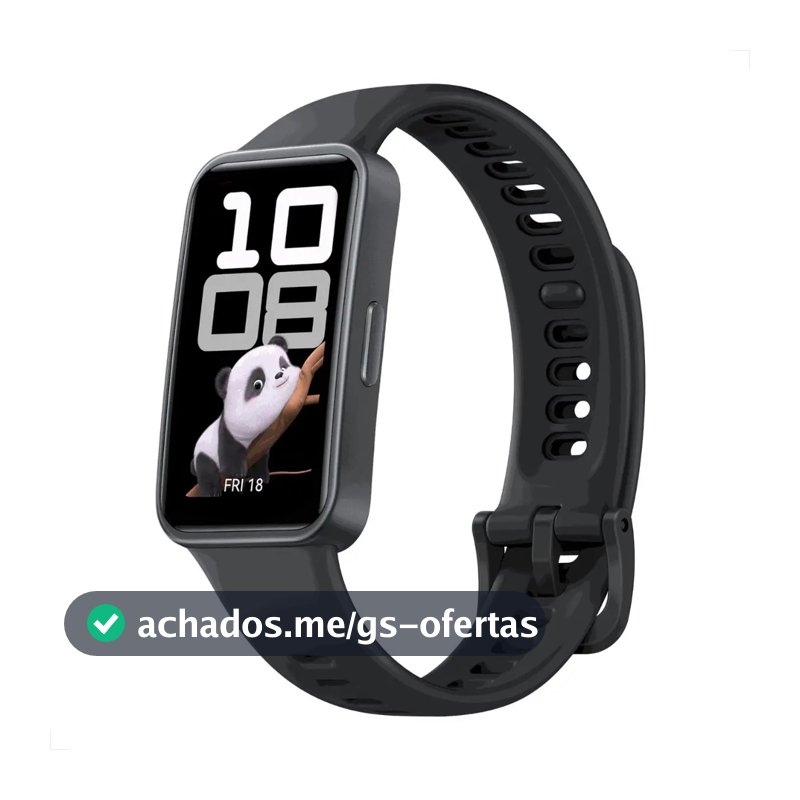 Smartwatch HUAWEI Band 10 Caixa de Polímeros Duráveis Análise do Sono em Nível Profissional Assistente de Bem-estar Emocional Relógio Smartwatch Compatível com Android e iOS Preto