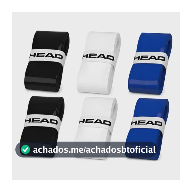 Kit 6 Un Overgrip Head Raquete Tenis Beach Tennis Padel Colorido