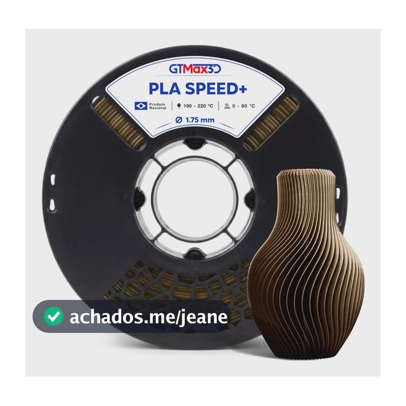 filamento pla+ 1.75mm 1kg speed+ impressão 3d GTMax3D