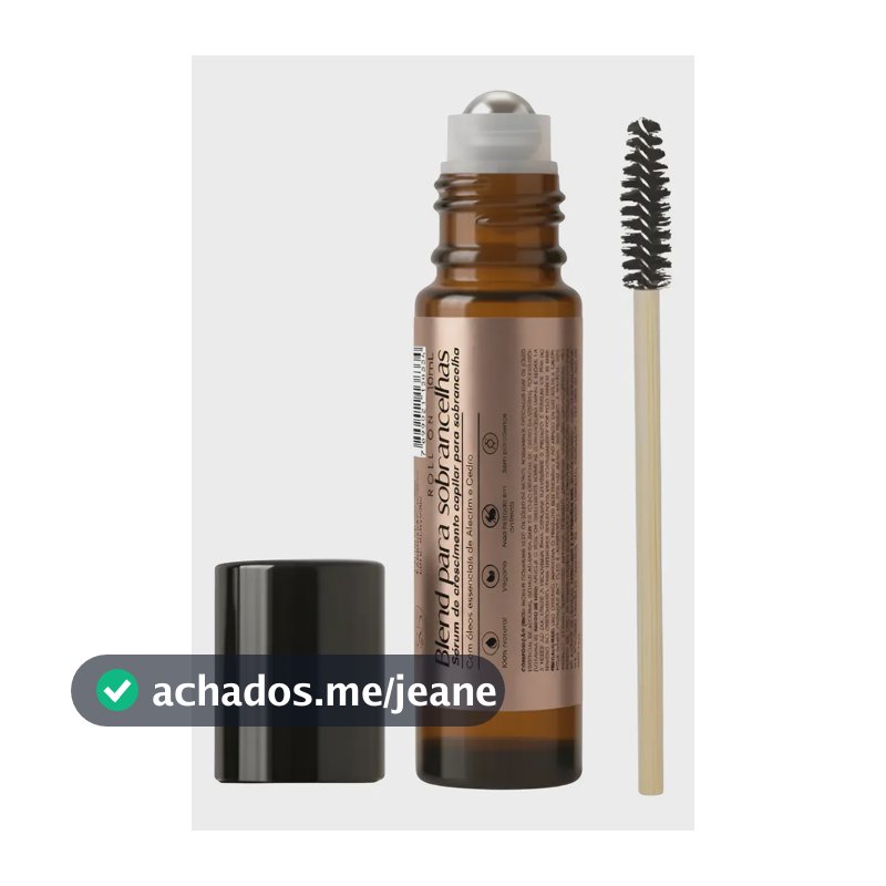 Sérum Para Crescimento Sobrancelhas Com Alecrim Rícino 10ml