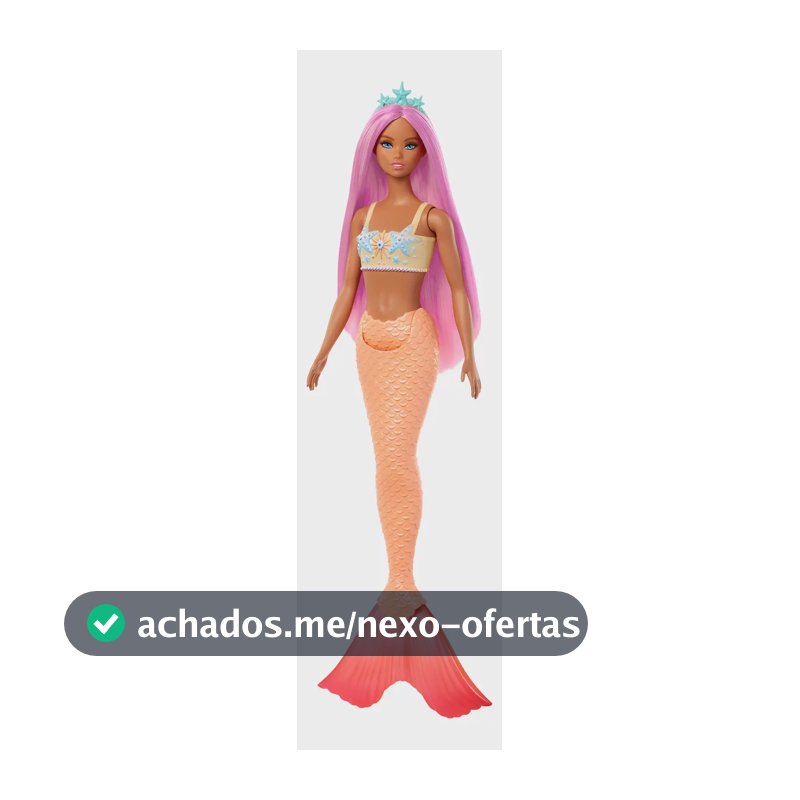 Boneca Barbie Sereia - Calda Laranja - Mattel Hrr02