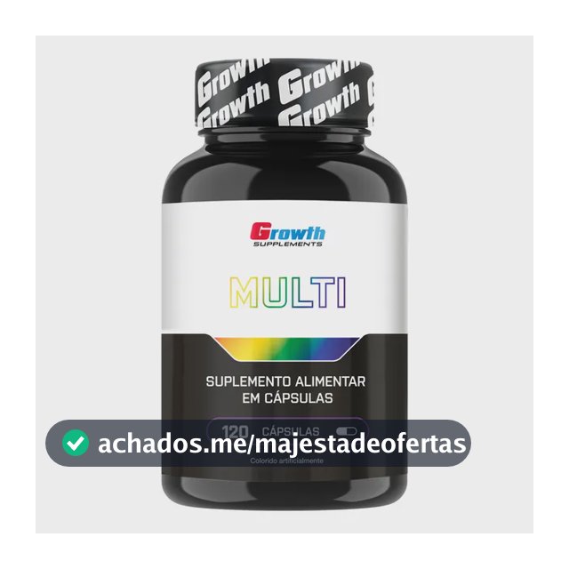 Multivitamínico Growth Supplements em cápsula Sem sabor x 100g de 120 un