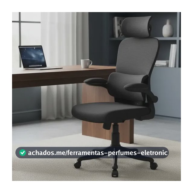 Cadeira De Escritório Ergonômica B500 Suporte Lombar Cabeça