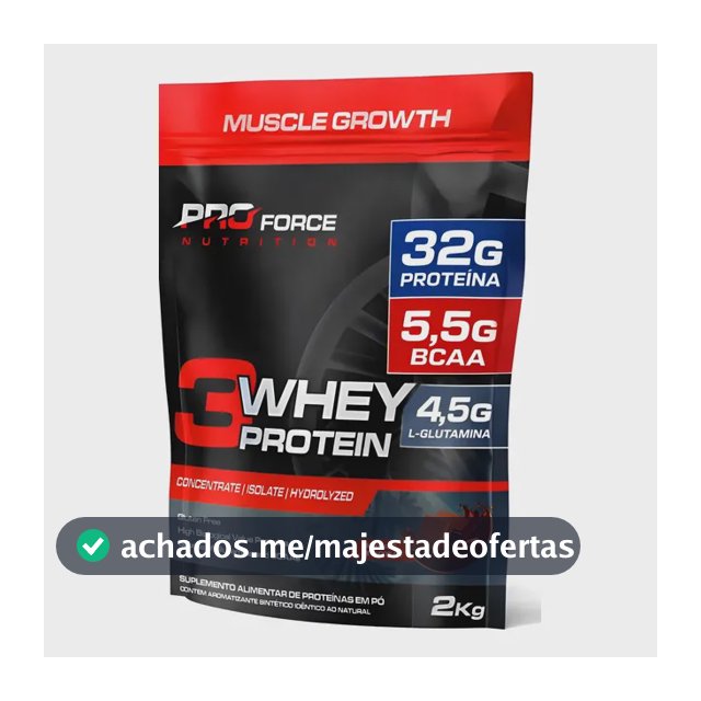 Proteína Proforce 3 Whey em pó sabor Chocolate x 2kg