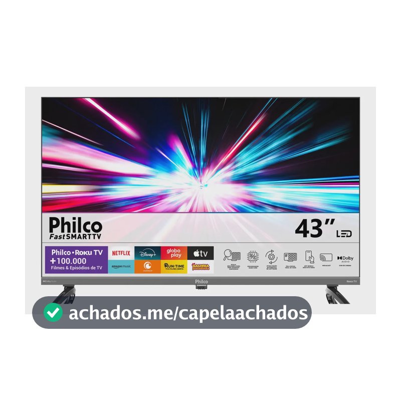 Smart Tv 43 Philco P43vik Roku Led Dolby Audio Wi-fi Hdmi Hdr Full Hd 110/220v